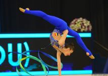 Milli Gimnastika Arenasında bədii gimnastika üzrə Dünya Kuboku davam edir (FOTO)