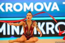 Milli Gimnastika Arenasında bədii gimnastika üzrə Dünya Kuboku davam edir (FOTO)