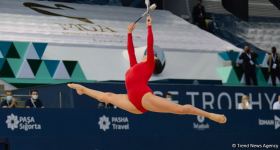 Bədii gimnastika üzrə Dünya Kubokunun ikinci günündə maraqlı anlar (FOTO)