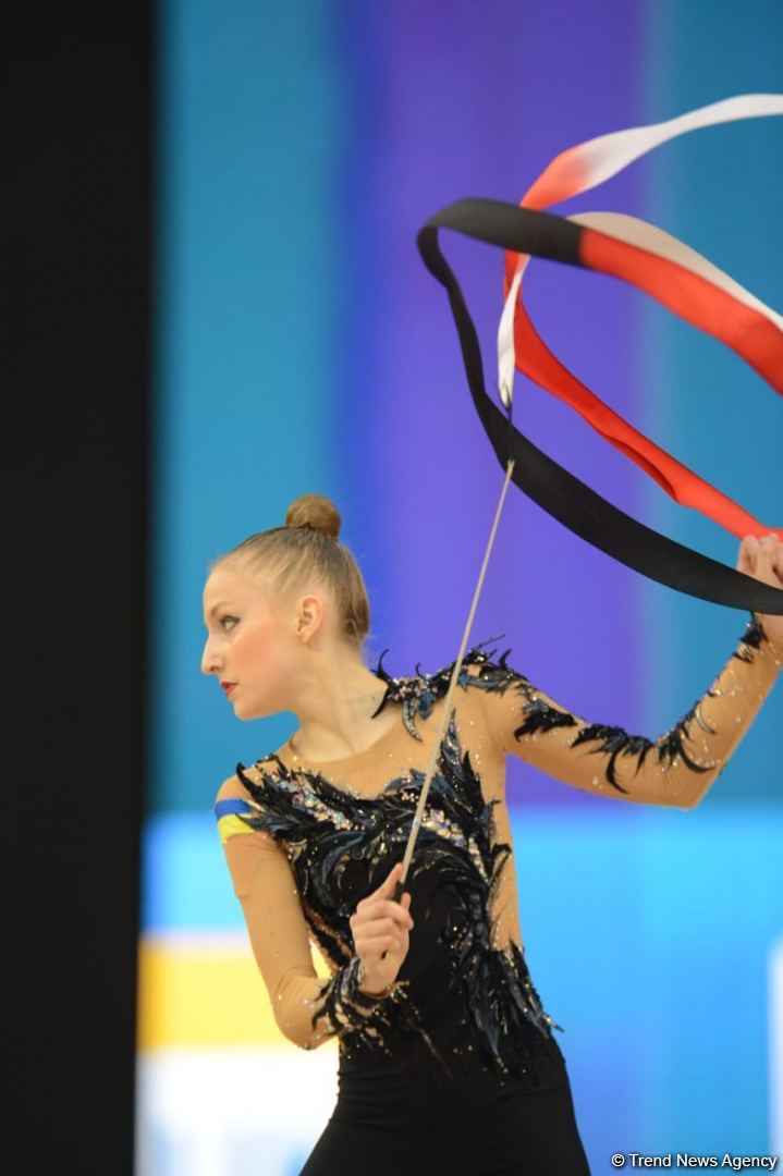Milli Gimnastika Arenasında bədii gimnastika üzrə Dünya Kubokunun ikinci günü başlayıb (FOTO)