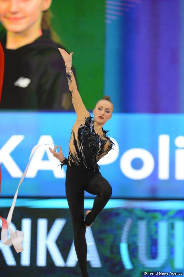Milli Gimnastika Arenasında bədii gimnastika üzrə Dünya Kubokunun ikinci günü başlayıb (FOTO)