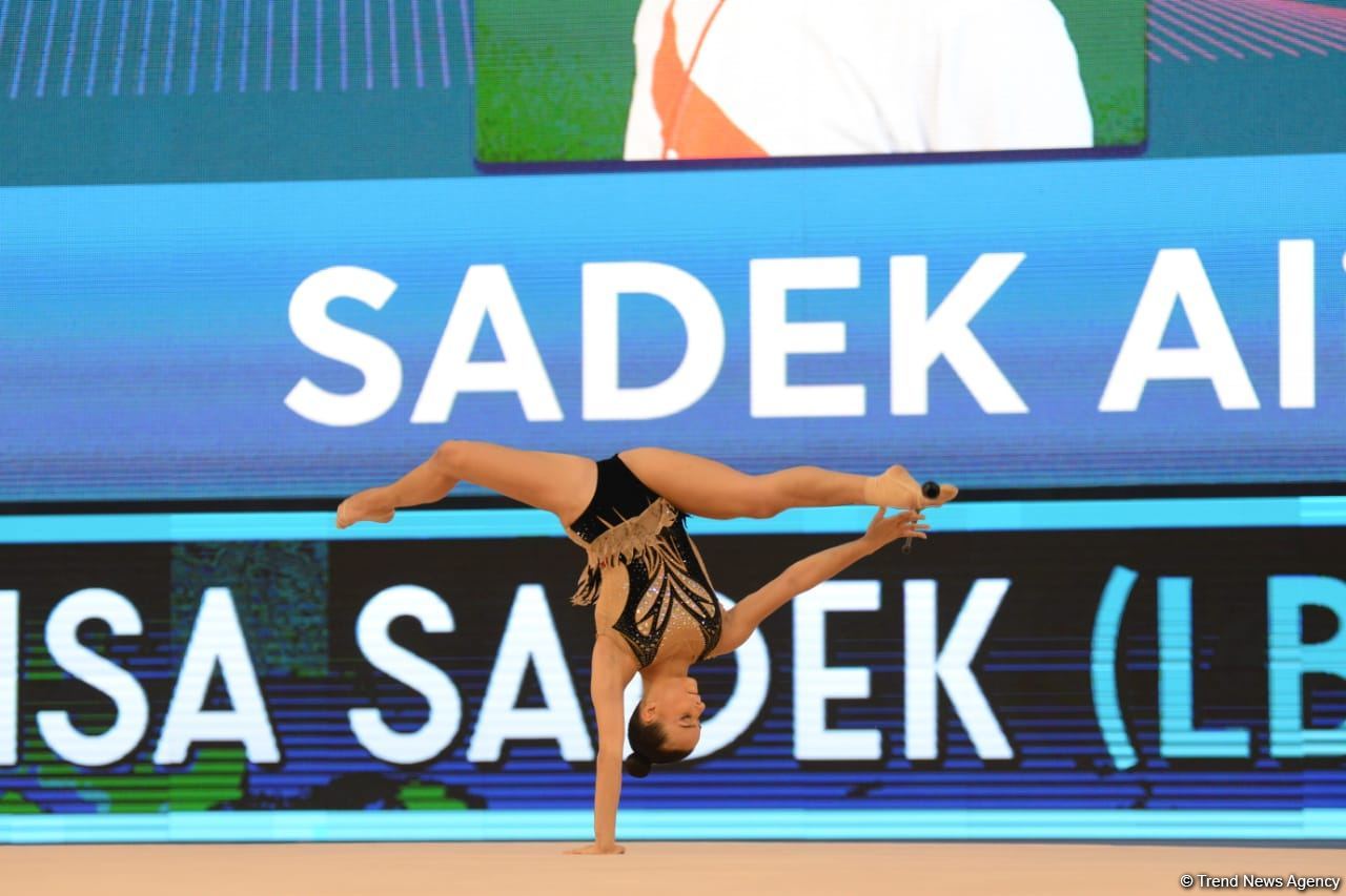 Milli Gimnastika Arenasında bədii gimnastika üzrə Dünya Kubokunun ikinci günü başlayıb (FOTO)