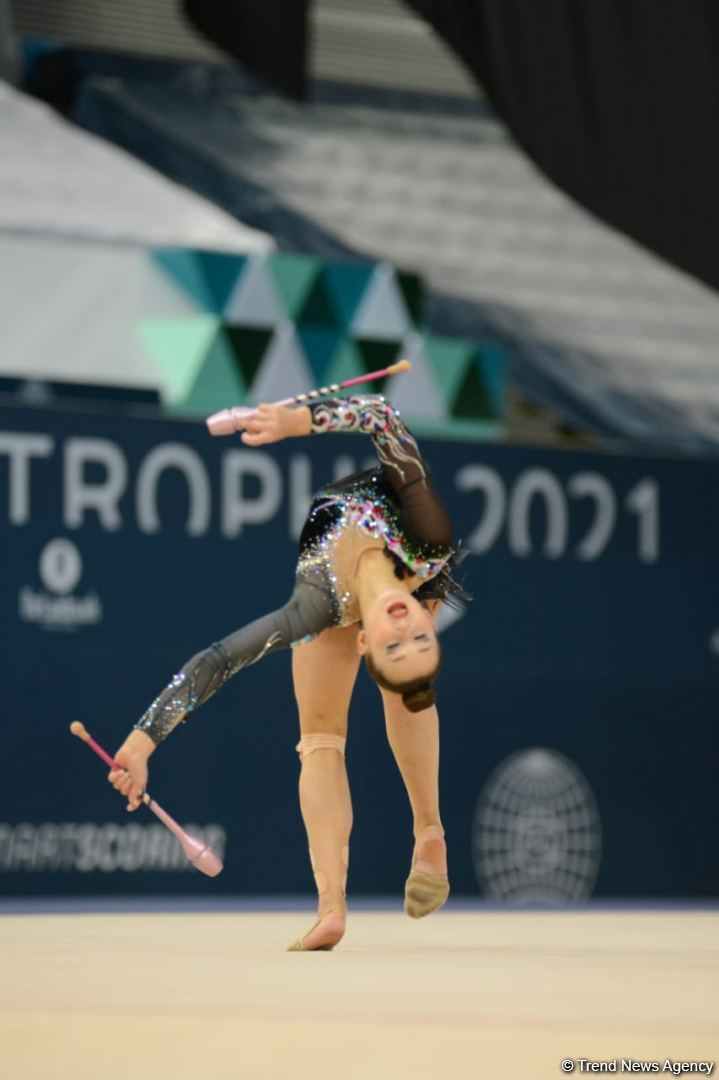 Milli Gimnastika Arenasında bədii gimnastika üzrə Dünya Kubokunun ikinci günü başlayıb (FOTO)