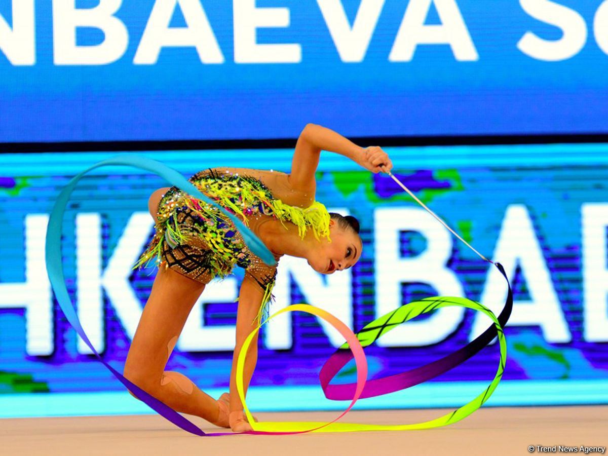 Milli Gimnastika Arenasında bədii gimnastika üzrə Dünya Kuboku davam edir (FOTO)
