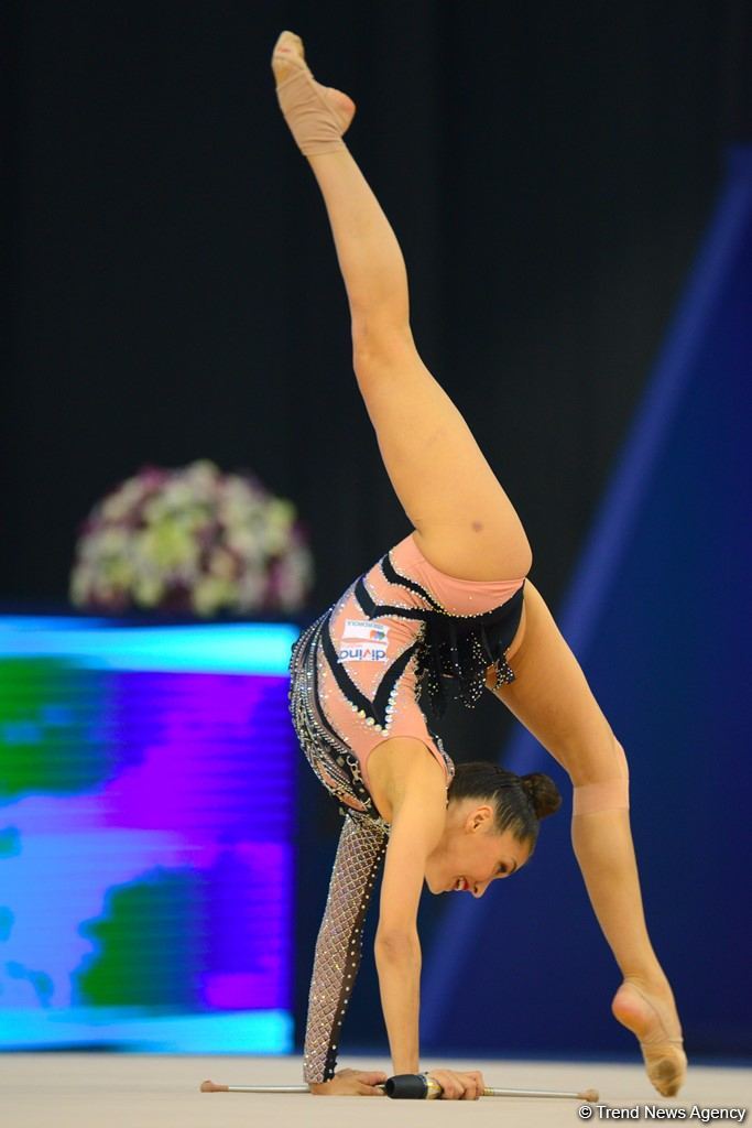 Milli Gimnastika Arenasında bədii gimnastika üzrə Dünya Kuboku davam edir (FOTO)