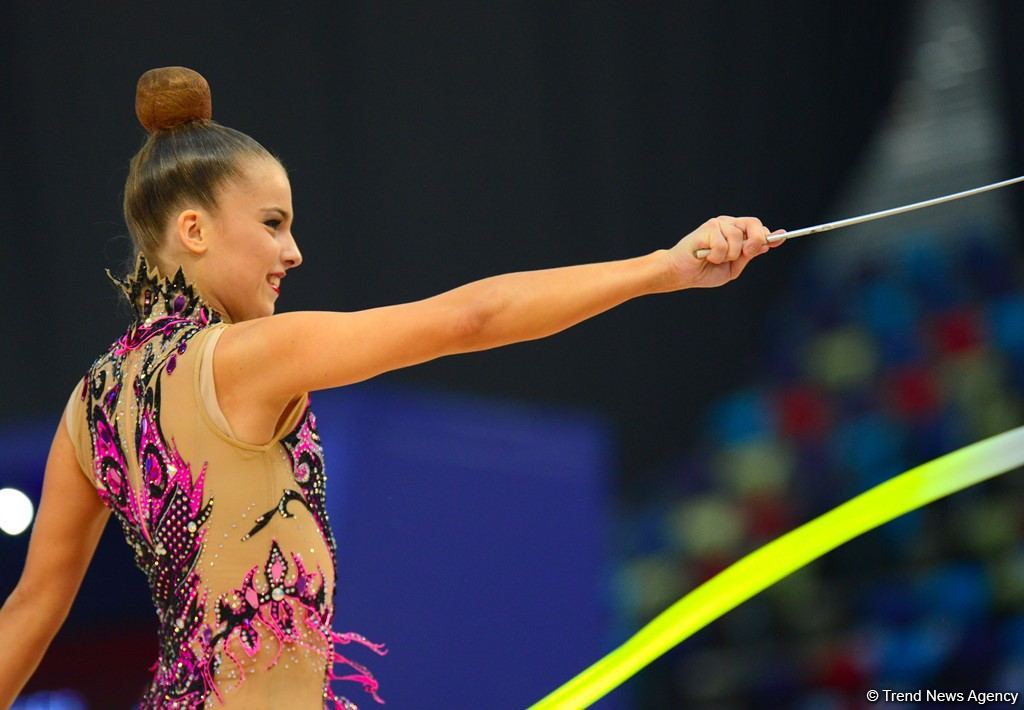 Milli Gimnastika Arenasında bədii gimnastika üzrə Dünya Kuboku davam edir (FOTO)