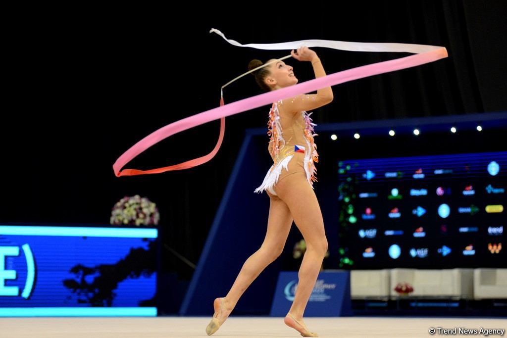 Milli Gimnastika Arenasında bədii gimnastika üzrə Dünya Kuboku davam edir (FOTO)