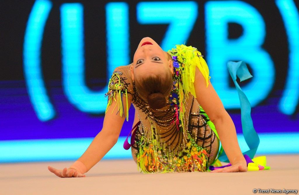 Milli Gimnastika Arenasında bədii gimnastika üzrə Dünya Kuboku davam edir (FOTO)