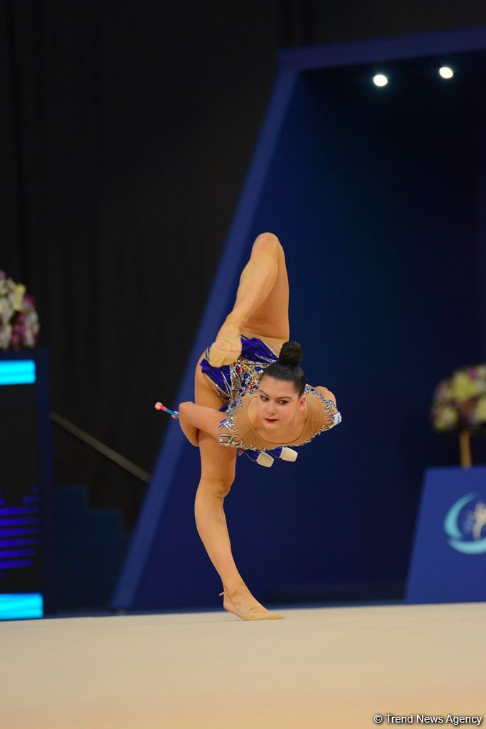 Bədii gimnastika üzrə Dünya Kubokunun ikinci günündə maraqlı anlar (FOTO)