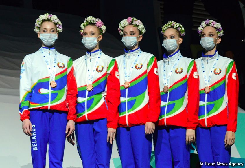 Bakıda bədii gimnastika üzrə Dünya Kubokunun qalib və mükafatçılarının mükafatlandırılma mərasimi keçirilib (FOTO)