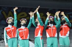Milli Gimnastika Arenasında bədii gimnastika üzrə Dünya Kubokunda mükafatlandırma mərasimi keçirilib (FOTO)