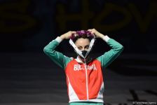 Milli Gimnastika Arenasında bədii gimnastika üzrə Dünya Kubokunda mükafatlandırma mərasimi keçirilib (FOTO)