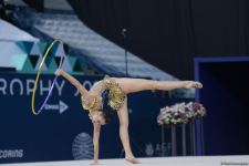 Milli Gimnastika Arenasında bədii gimnastika üzrə Dünya Kubokunun üçüncü günü başlayıb (FOTO)