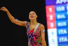 Bədii gimnastika üzrə Dünya Kubokunun üçüncü günündə maraqlı anlar (FOTO)
