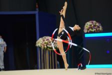 Bədii gimnastika üzrə Dünya Kubokunun üçüncü günündə maraqlı anlar (FOTO)