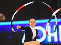 Bədii gimnastika üzrə Dünya Kubokunun üçüncü günündə maraqlı anlar (FOTO)