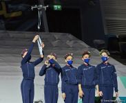 Milli Gimnastika Arenasında bədii gimnastika üzrə Dünya Kubokunun qalibləri mükafatlandırılıb (FOTO)