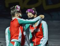 Milli Gimnastika Arenasında bədii gimnastika üzrə Dünya Kubokunun qalibləri mükafatlandırılıb (FOTO)