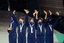 Milli Gimnastika Arenasında bədii gimnastika üzrə Dünya Kubokunun qalibləri mükafatlandırılıb (FOTO)