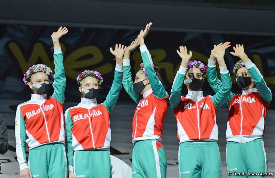 Milli Gimnastika Arenasında bədii gimnastika üzrə Dünya Kubokunda mükafatlandırma mərasimi keçirilib (FOTO)
