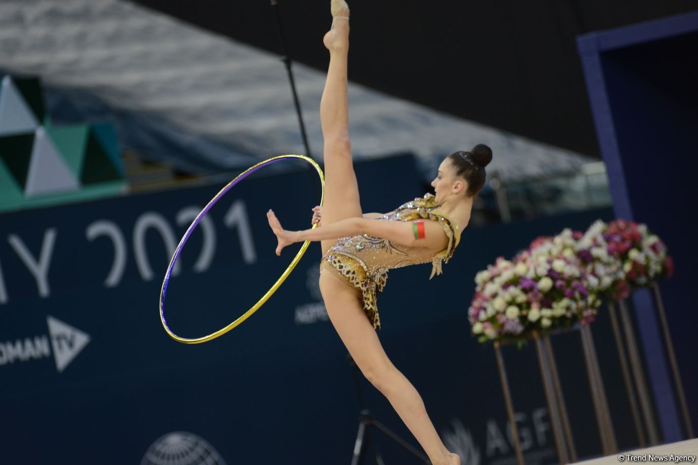 Milli Gimnastika Arenasında bədii gimnastika üzrə Dünya Kubokunun üçüncü günü başlayıb (FOTO)