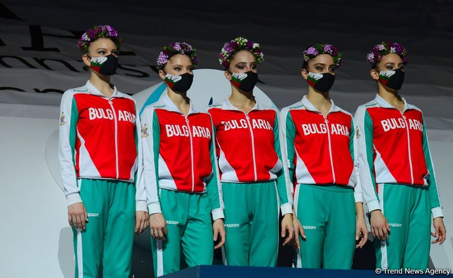 Milli Gimnastika Arenasında bədii gimnastika üzrə Dünya Kubokunun qalibləri mükafatlandırılıb (FOTO)