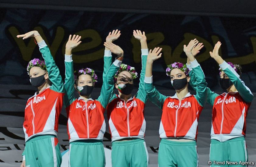 Milli Gimnastika Arenasında bədii gimnastika üzrə Dünya Kubokunun qalibləri mükafatlandırılıb (FOTO)