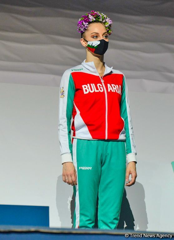 Milli Gimnastika Arenasında bədii gimnastika üzrə Dünya Kubokunun qalibləri mükafatlandırılıb (FOTO)