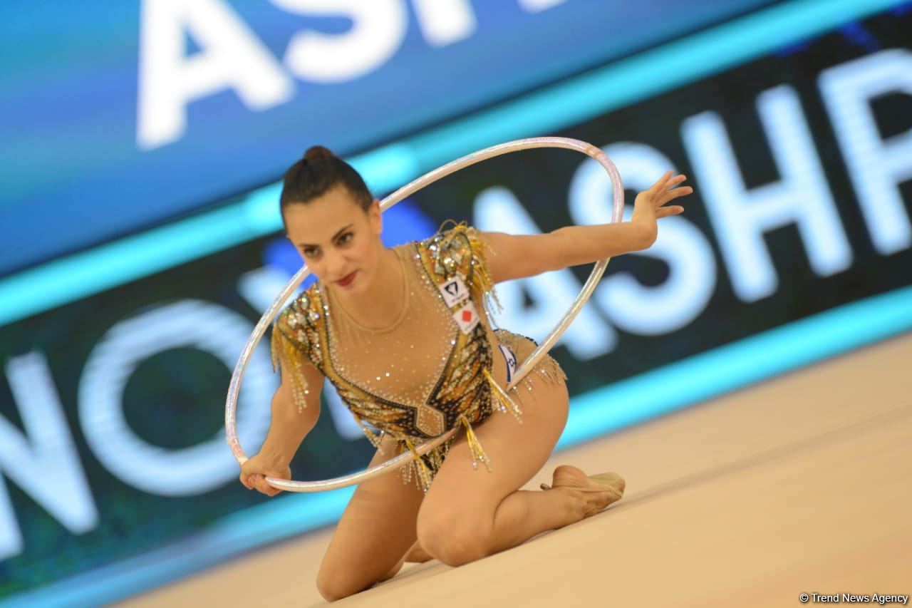 İsrail gimnastı Linoy Aşram Dünya Kubokunda halqa ilə hərəkətlərdə qızıl medal qazanıb
