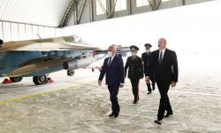 Prezident İlham Əliyev Əlahiddə Ümumqoşun Ordunun hərbi aerodromunun açılışında iştirak edib (FOTO) (YENİLƏNİB)