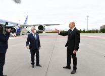 Prezident İlham Əliyev Naxçıvan Beynəlxalq Hava Limanının yeni uçuş-enmə zolağının təqdimatında iştirak edib (FOTO) (YENİLƏNİB)