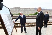 Prezident İlham Əliyev Ordubad dəmir yolu stansiyasında görülən işlərlə tanış olub (FOTO) (YENİLƏNİB)
