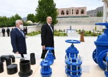 Prezident İlham Əliyev Ordubadın su və kanalizasiya sistemlərinin yenidən qurulması layihəsinin açılışında iştirak edib (FOTO) (YENİLƏNİB-2)