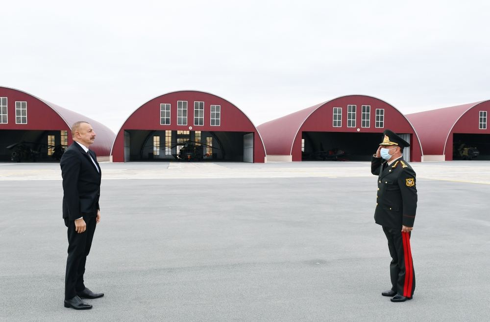 Prezident İlham Əliyev Əlahiddə Ümumqoşun Ordunun hərbi aerodromunun açılışında iştirak edib (FOTO) (YENİLƏNİB)