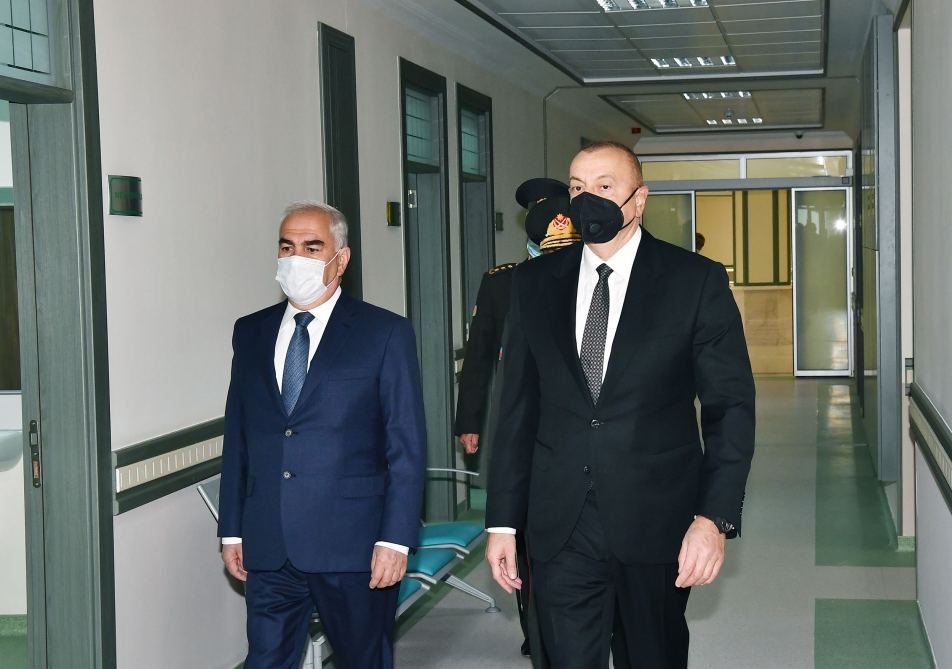 Prezident İlham Əliyev Naxçıvan Qarnizonu Mərkəzi Hospitalının açılışında iştirak edib (FOTO) (YENİLƏNİB)