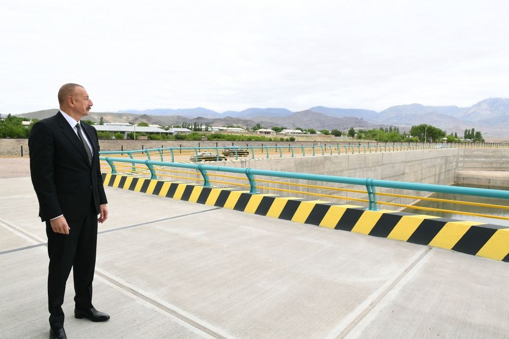 Prezident İlham Əliyev Ordubad Su Elektrik Stansiyasının tikintisi ilə tanış olub (FOTO) (YENİLƏNİB)