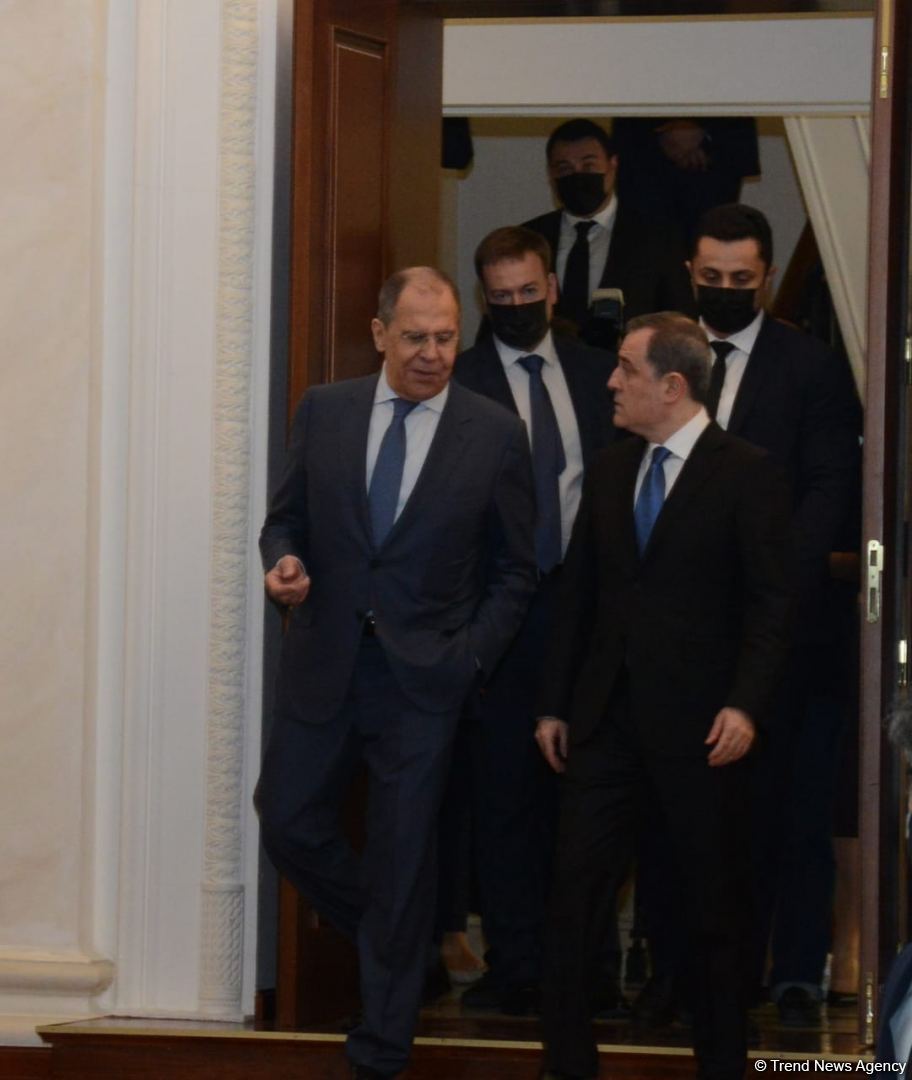 Ceyhun Bayramov və Sergey Lavrovun mətbuat konfransı keçirilib (FOTO/VİDEO)