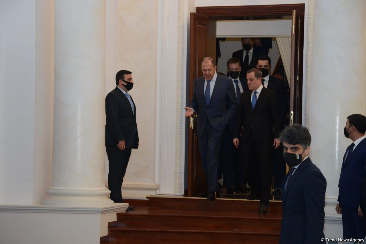 Ceyhun Bayramov və Sergey Lavrovun mətbuat konfransı keçirilib (FOTO/VİDEO)