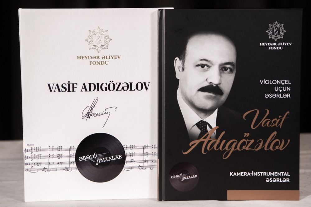Heydər Əliyev Fondu tərəfindən nəşr olunan Azərbaycan bəstəkarlarının əsərlərinin notlarının toplusu Şuşada təqdim edilib (FOTO/VİDEO)