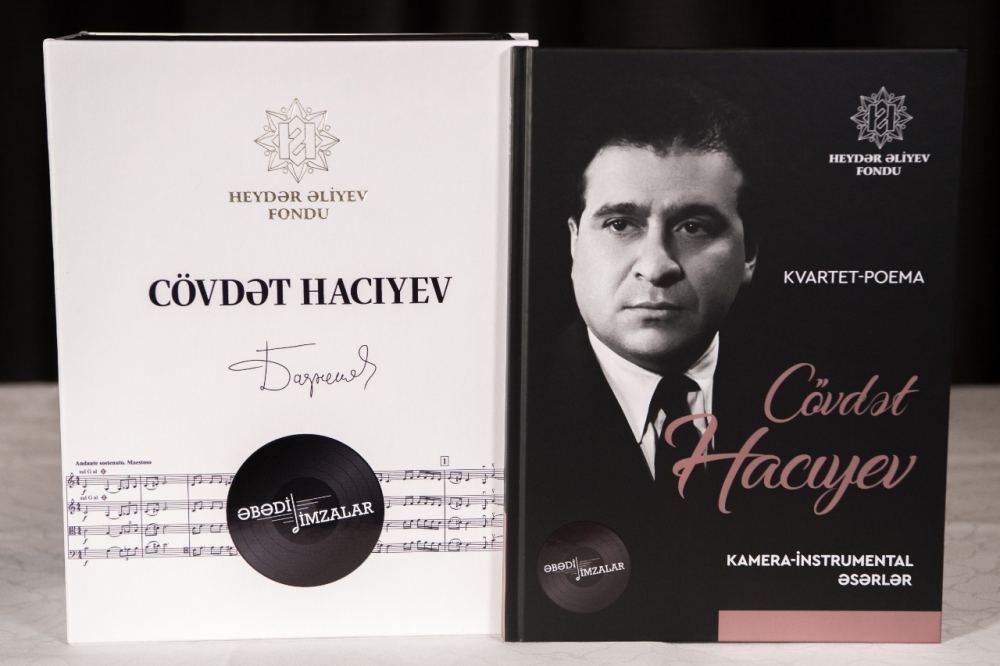 Heydər Əliyev Fondu tərəfindən nəşr olunan Azərbaycan bəstəkarlarının əsərlərinin notlarının toplusu Şuşada təqdim edilib (FOTO/VİDEO)