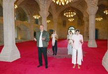 Prezident İlham Əliyev Şuşada Yuxarı Gövhərağa məscidində olub (YENİLƏNİB) (FOTO/VİDEO)