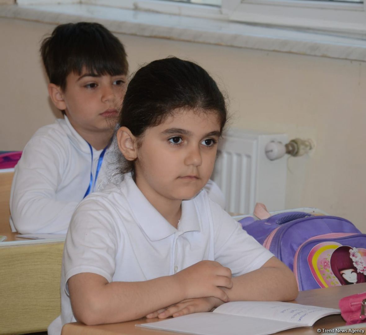 Şagirdlər uzun fasilədən sonra yenidən məktəbə yollanıb (FOTO)