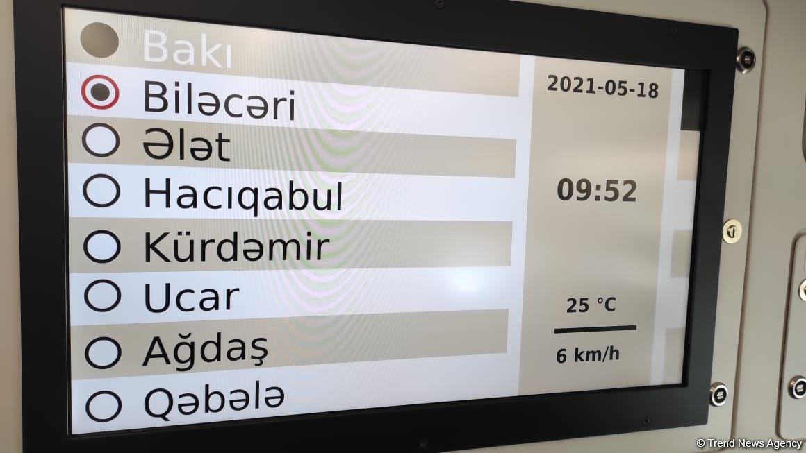 Bakıdan Qəbələyə ilk qatar yola düşüb (FOTO)