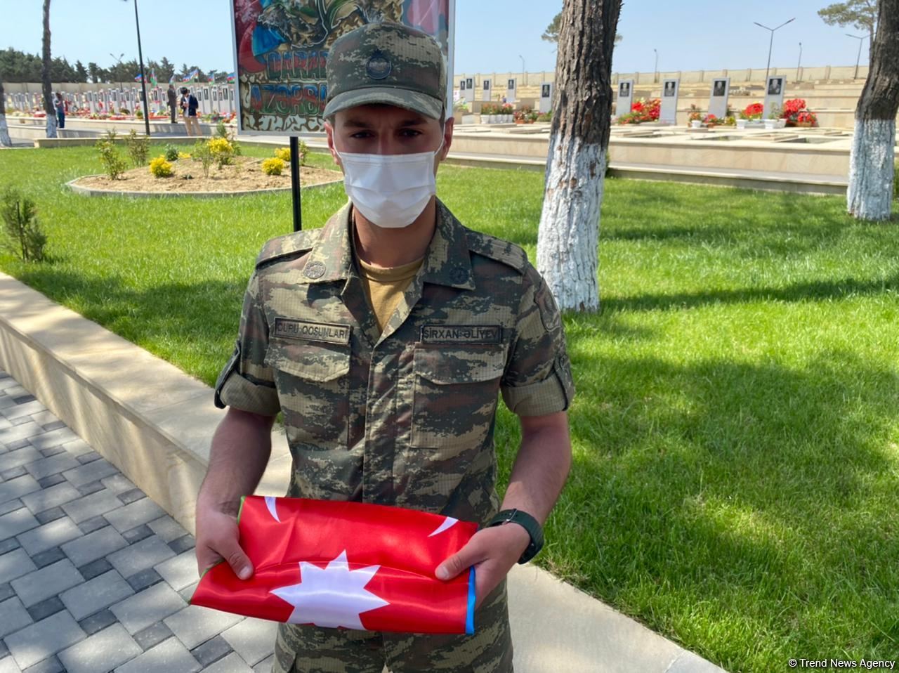 Ötən gün nəşi tapılan şəhid Təbriz İbrahimov dəfn olunub (FOTO/VİDEO)