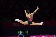 Aerobika gimnastikası üzrə Dünya Yaş Qrupları Yarışlarının birinci günündən maraqlı anlar (FOTO)