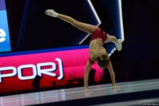 Bakıda aerobika gimnastikası üzrə Dünya Yaş Qrupları Yarışlarının ikinci günü başlayıb (FOTO)