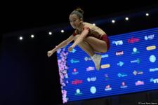 Bakıda aerobika gimnastikası üzrə Dünya Yaş Qrupları Yarışlarının ikinci günü başlayıb (FOTO)