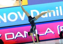 Bakıda aerobika gimnastikası üzrə Dünya Yaş Qrupları Yarışlarının ikinci günü başlayıb (FOTO)