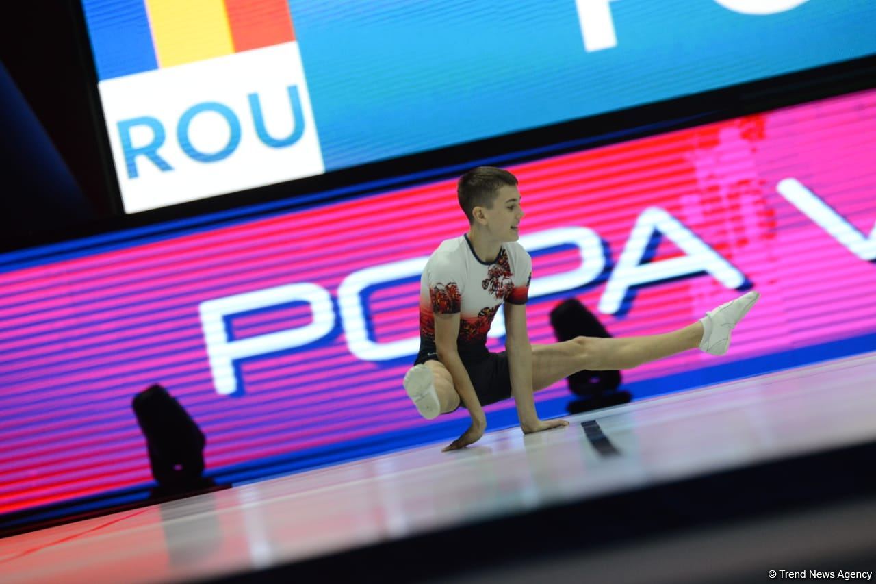 Bakıda aerobika gimnastikası üzrə Dünya Yaş Qrupları Yarışlarının ikinci günü başlayıb (FOTO)