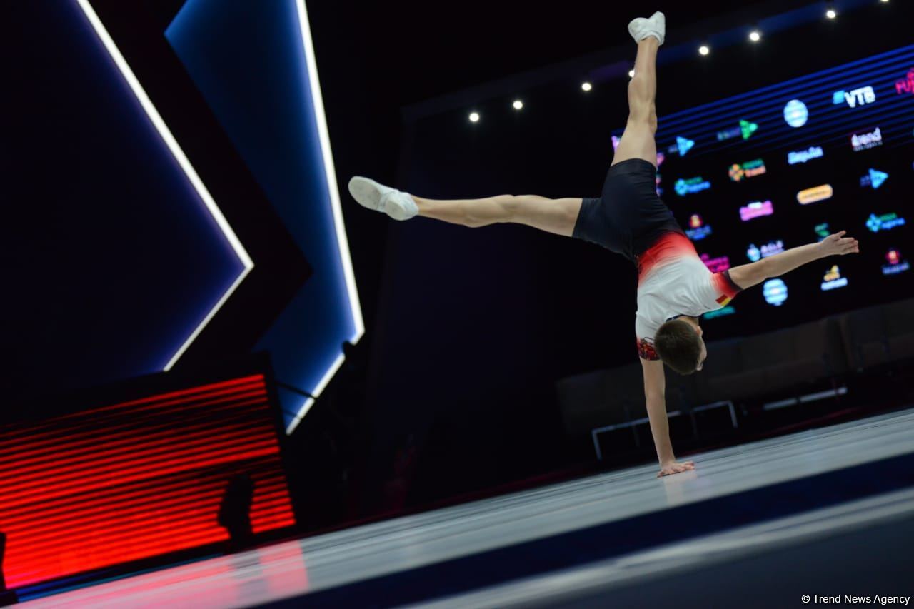 Bakıda aerobika gimnastikası üzrə Dünya Yaş Qrupları Yarışlarının ikinci günü başlayıb (FOTO)